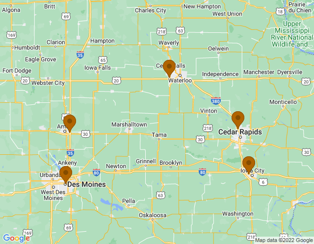 Map of Ames Office